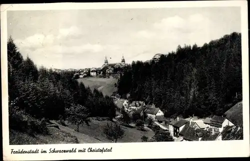 Ak Freudenstadt im Nordschwarzwald, Blick ins Christofstal