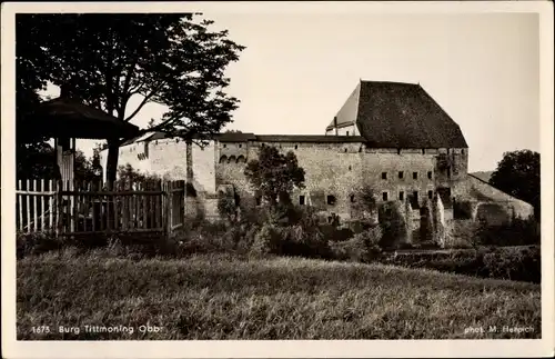 Ak Tittmoning in Oberbayern, Partie mit Burg