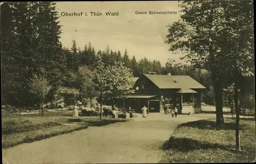 Ak Oberhof im Thüringer Wald, Obere Schweizer Hütte