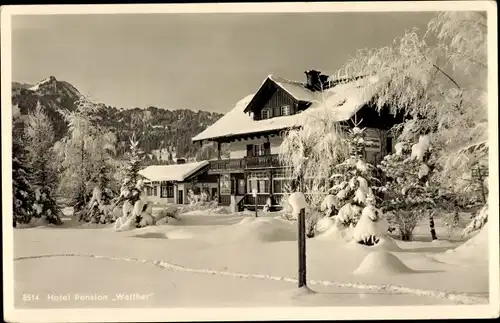 Ak Oberstdorf im Oberallgäu, Hotel Pension Walther