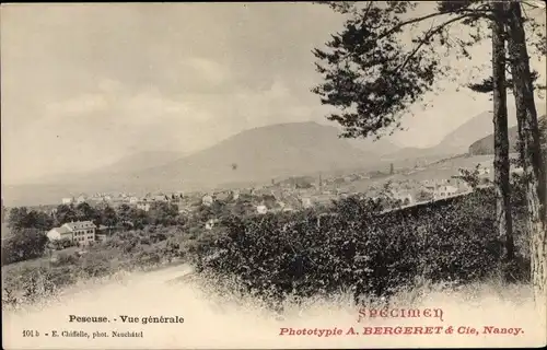 Ak Peseuse Kanton Neuenburg Neuchâtel Schweiz, Vue générale