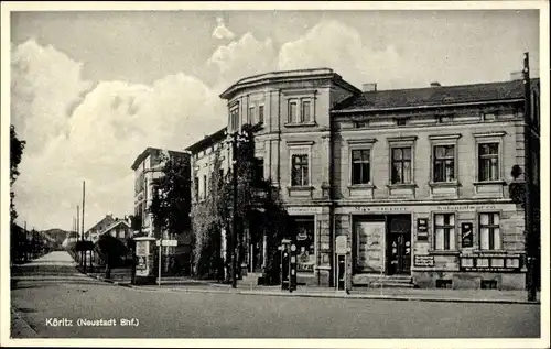 Ak Köritz Neustadt Dosse in Brandenburg, Ortspartie, Kolonialwaren von Max Steiner