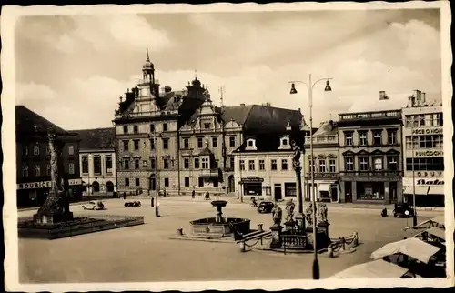 Foto Ak Kolin MittelböhmenPlatz, Karlsplatz