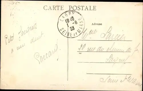 Ak Saint Leu d'Esserent Oise, L'Église