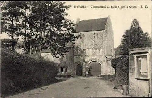 Ak Bayeux Calvados, Communauté de Saint Vigor le Grand