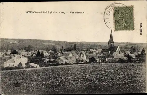 Ak Savigny sur Braye Loir et Cher, Gesamtansicht