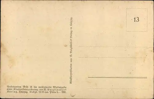 Künstler Ak Biese, C., Vor dem Gewitter