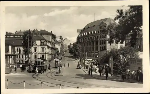 Ak Plauen im Vogtland, Bahnhofstraße