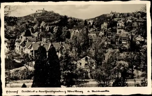 Ak Lutherstadt Eisenach in Thüringen, Totale mit Wartburg