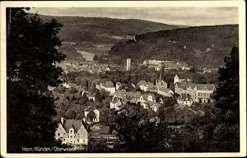 Ak Hann Münden in Niedersachsen, Teilansicht