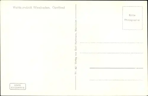 Ak Wiesbaden in Hessen, Opelbad