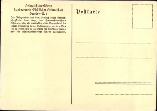 Ak Schmalzgrube Jöhstadt, aus dem Hammerherrenhaus, Stuck