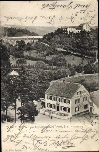 Ak Remscheid im Bergischen Land, Eschbachtalsperre, Hotel