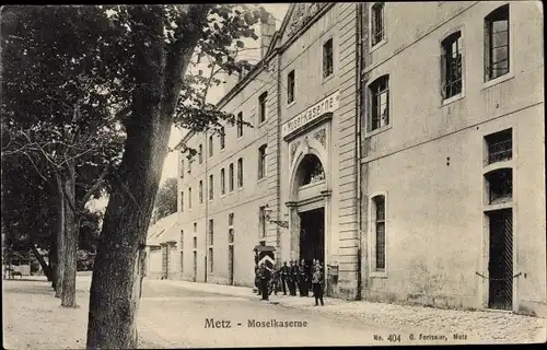 Ak Metz Moselle, Moselkaserne