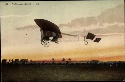 Ak Aeroplane Bleriot