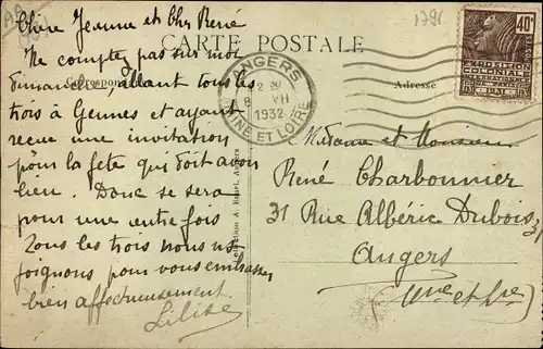 Ak Mûrs Erigné Angers Maine et Loire, Vue sur la Fontenelle