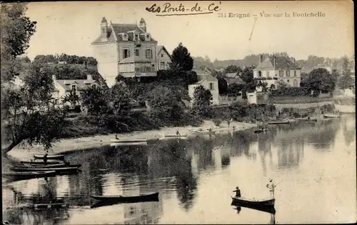 Ak Mûrs Erigné Angers Maine et Loire, Château, Vue sur la Fontenelle