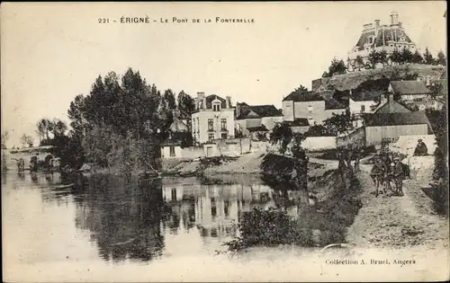 Ak Mûrs Erigné Angers Maine et Loire, Château, le Pont de la Fontenelle