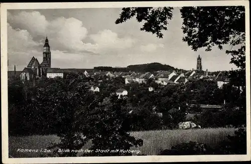 Ak Kamenz Sachsen, Stadtbild mit Hutberg
