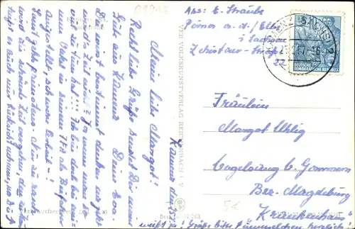 Ak Kamenz Sachsen, Poststraße