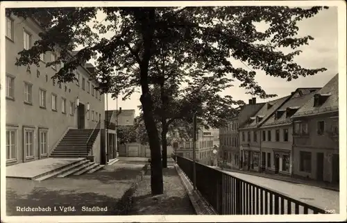 Ak Reichenbach im Vogtland, Stadtbad