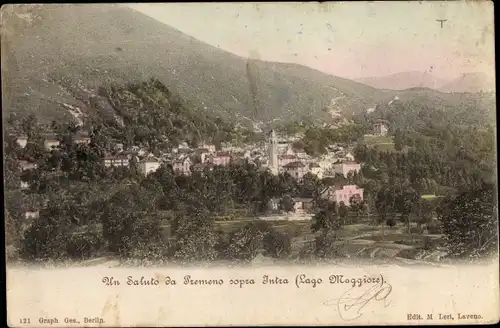 Ak Premeno Verbano-Cusio-Ossola Piemont, Blick auf den Ort