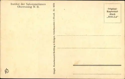 Ak Oberroning Rottenburg an der Laaber, Institut der Salesianerinnen, Physikalienkabinett