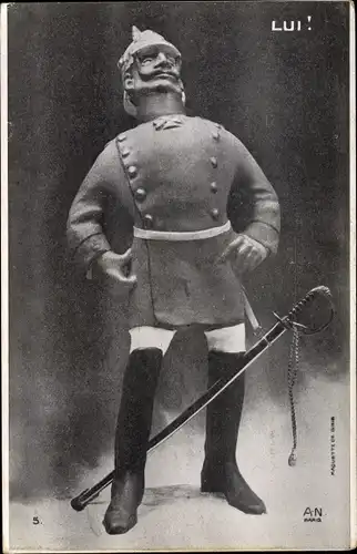 Ak Kaiser Wilhelm II, Plastik