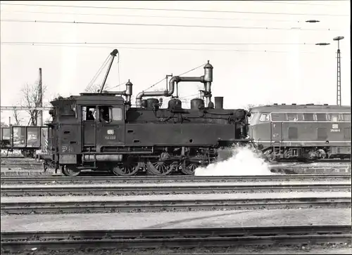 Ak Nürnberg in Mittelfranken, Deutsche Eisenbahn, Lokomotive 64247, Rangierbahnhof