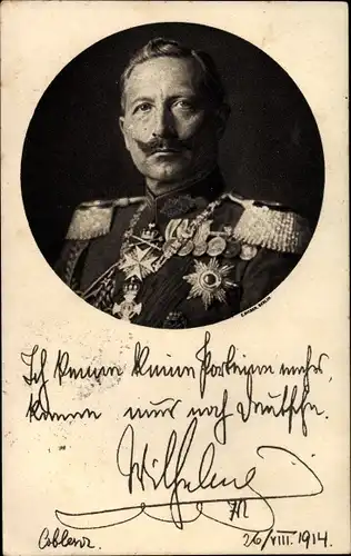 Passepartout Ak Kaiser Wilhelm II. von Preußen, Ich kenne keine Parteien mehr