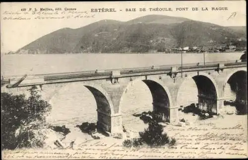 Ak Esterel Alpes Maritimes, Baie de Theoule, Pont de la Rague