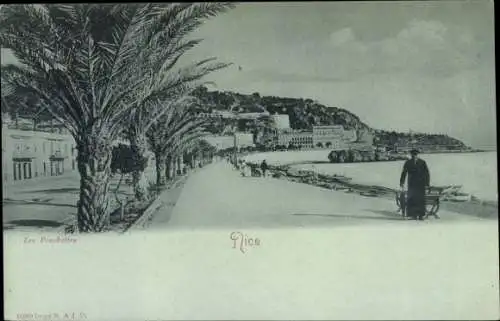 Ak Nice Nizza Alpes Maritimes, Les Ponchettes