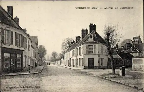 Ak Verberie Oise, Avenue de Compiègne