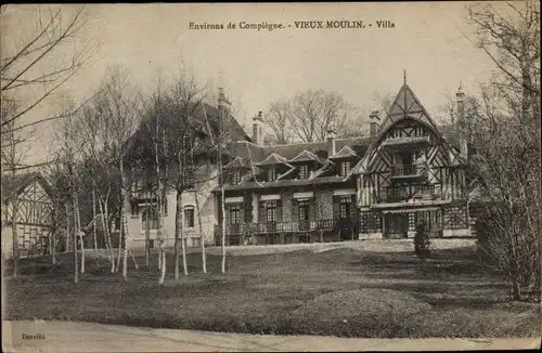 Ak Compiègne Oise, Vieux Moulin, Villa