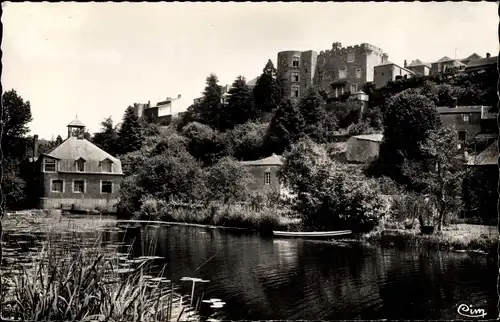 Ak Montrevault Maine et Loire, L'Usine Electrique et le Château