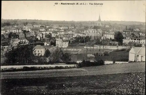 Ak Montrevault Maine et Loire, Gesamtansicht