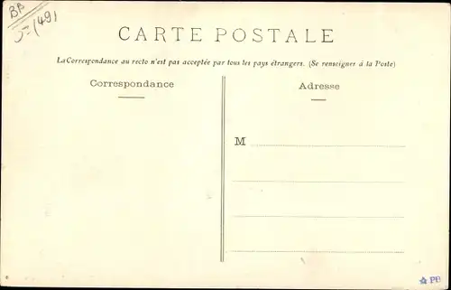 Ak Seiches Maine et Loire, Vue Générale de Matheflon
