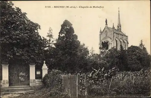 Ak Seiches Maine et Loire, Chapelle de Mathefon