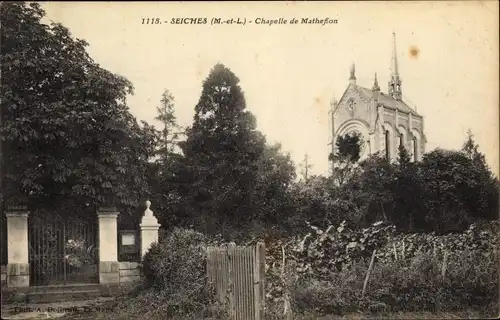 Ak Seiches Maine et Loire, Chapelle de Mathefon