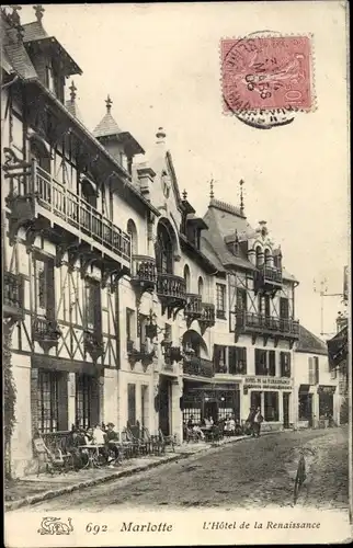 Ak Marlotte Seine et Marne, L'Hôtel de la Renaissance