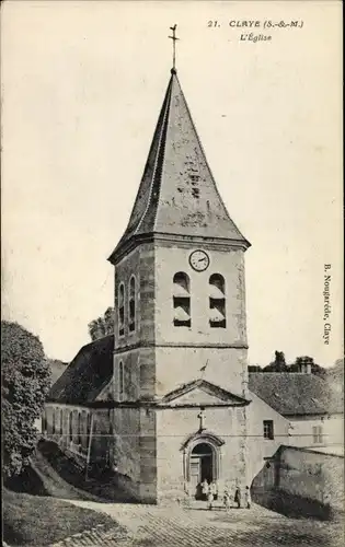 Ak Claye Seine et Marne, Kirche