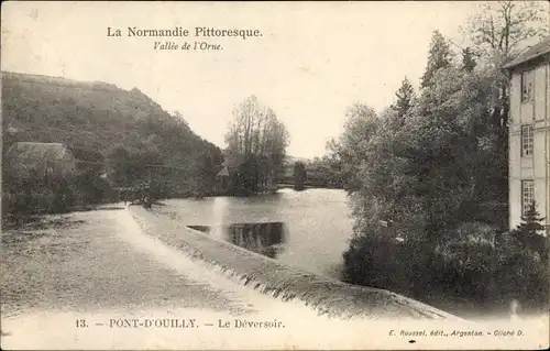 Ak Pont d Ouilly Calvados, Vallée de l'Orne, Le Déversoir