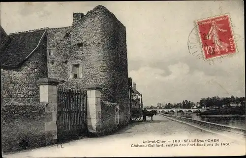 Ak Selles sur Cher Loir et Cher, Château Gaillard