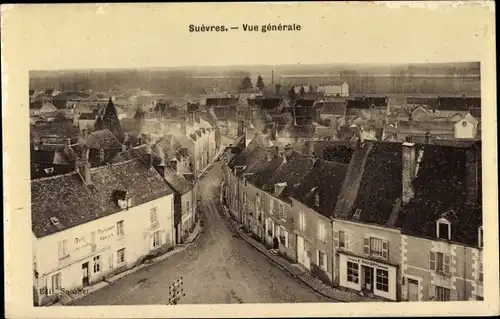 Ak Suèvres Loir-et-Cher, Stadtübersicht