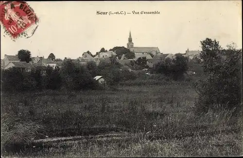 Ak Seur Loir-et-Cher, Teilansicht