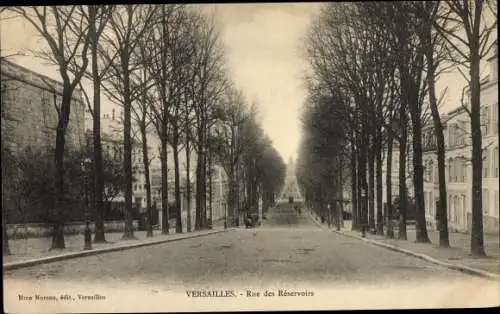 Ak Versailles Yvelines, Rue des Réservoirs