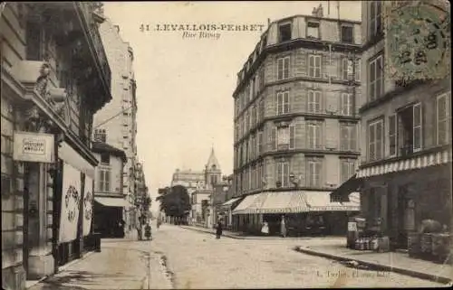 Ak Levallois Perret Hauts de Seine, Rue Rivay