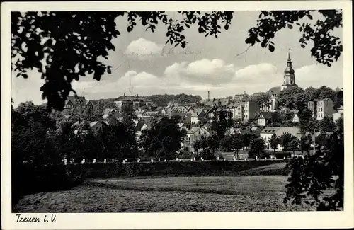 Ak Treuen im Vogtland, Blick auf den Ort