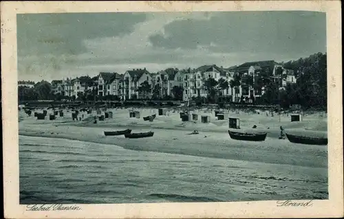 Ak Ostseebad Bansin Heringsdorf auf Usedom, Strandpartie