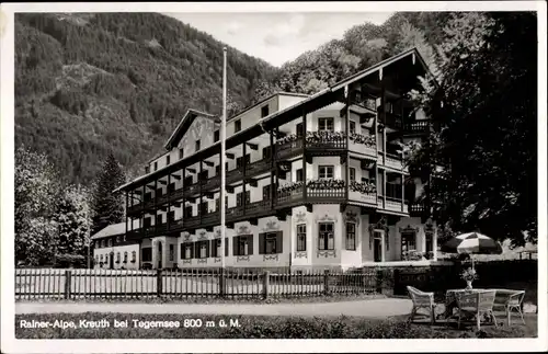 Ak Kreuth am Tegernsee Oberbayern, Rainer Alpe
